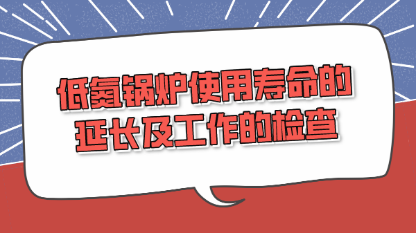 低氮锅炉使用寿命的延长及工作的检查